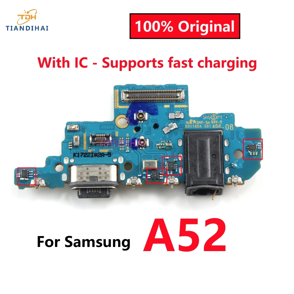 

Original For Samsung Galaxy A52 A525 A525F 4G A526 A526B 5G USB Micro Charger Charging Port Dock Connector Board Flex Cable