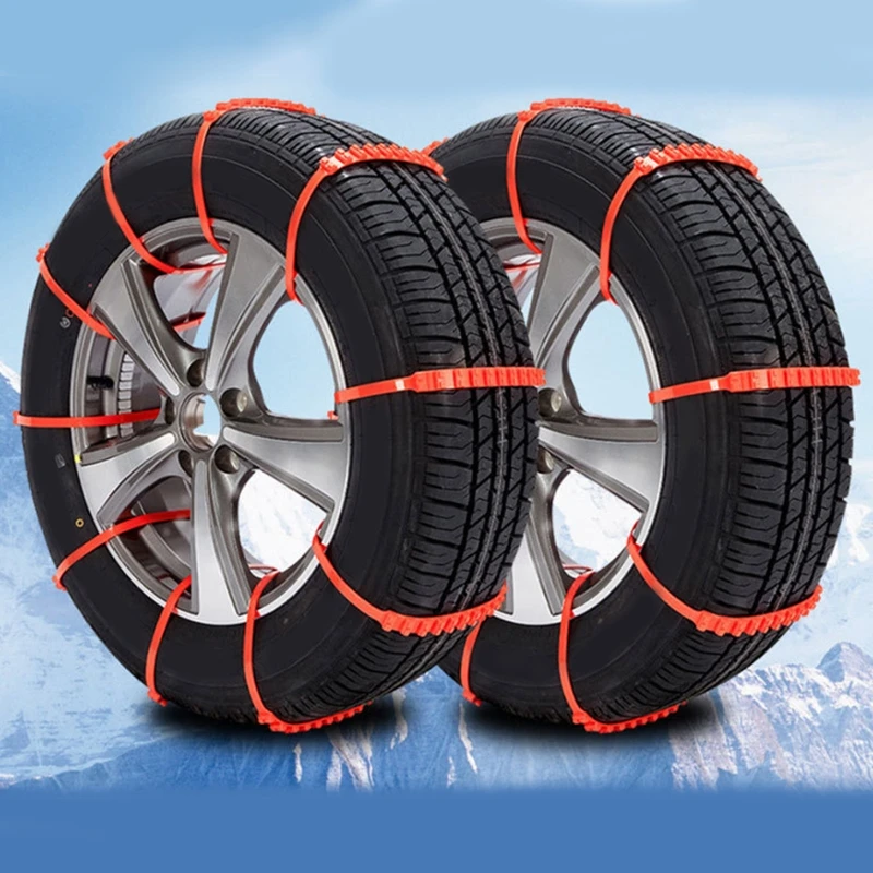 

10 pcs Winter Anti-skid Chains for Car Snow Mud Wheel Tyre Thickened Tire Tendon drop shipping