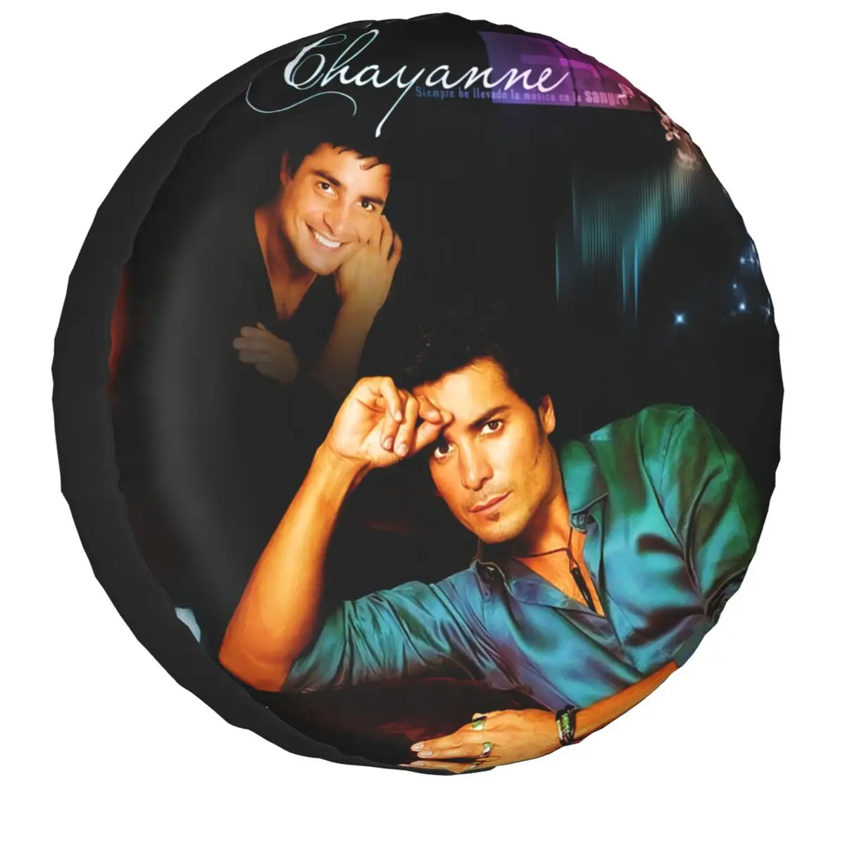 

Chayanne Puerto Rican Actor Spare Wheel Tire Cover for Honda CRV Jeep RV SUV Trailer Vehicle Accessories 14-17 Inch