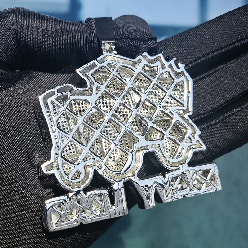 Хип-хоп 3A+ CZ Stone Paved Bling Iced Out Heavy Load Truck Car Подвеска Ожерелье для мужчин Клубный рэпер