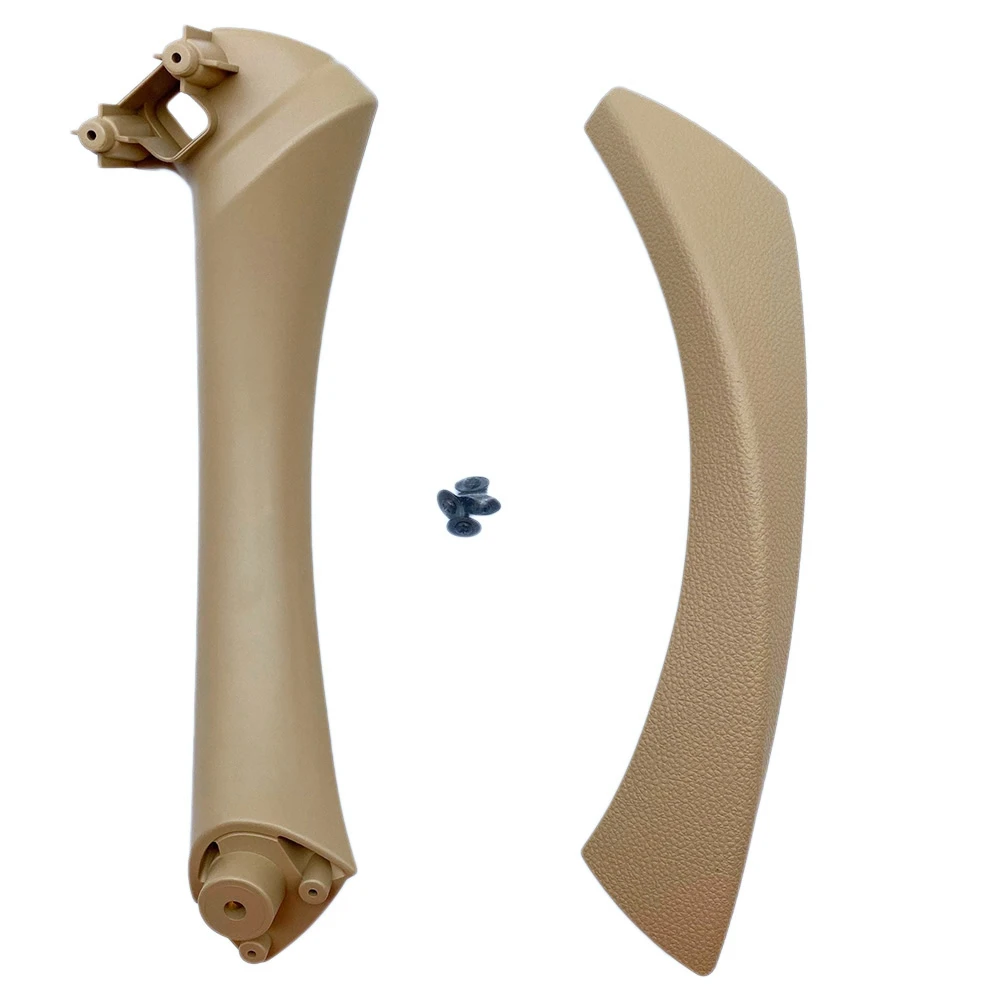 

Car Right Interior Door Pull Handle with Cover Trim Replacement for-BMW 3 Series E90 E91 E92 2004-2012 Beige Yellow