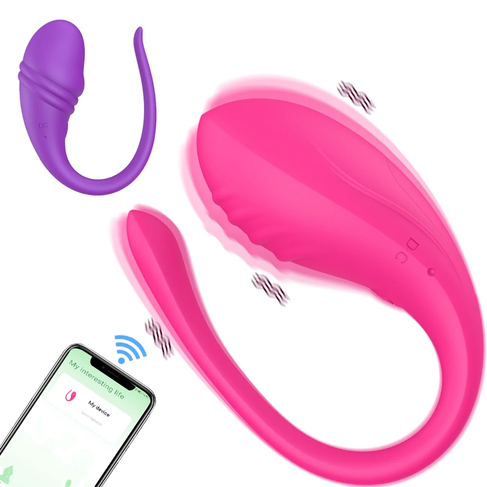 Беспроводной фаллоимитатор с дистанционным управлением через приложение Bluetooth