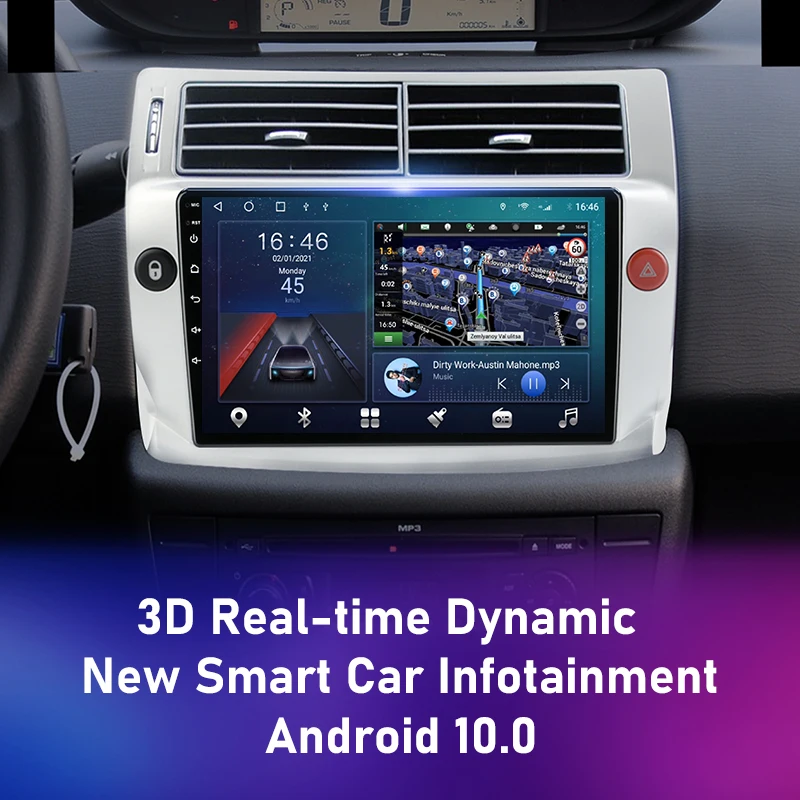 voice for citroen c4 c triomphe quatre 2004 2014 car radio multimedia carplay 2din dvd head unit stereo speaker audio android 11 free global shipping