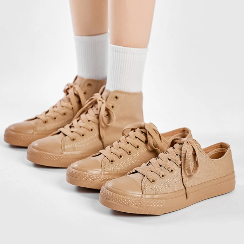

Summer 2022 Vulcanize Shoes Woman Sneakers Fashion Canvas Shoes Men Canvas Shoes Couples High Top Low Top Size 35-44