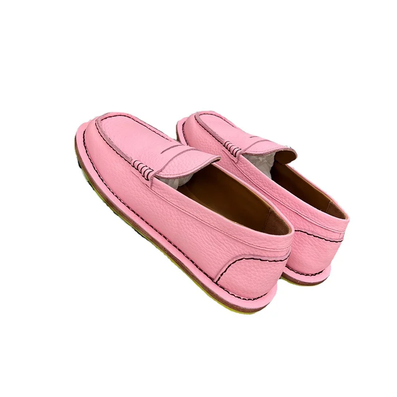 

2022 Spring And Summer Fashion Women's Shoes Genuine Leather Vamp Design Casual Shoes Soft Comfortable Round Toe Loafers