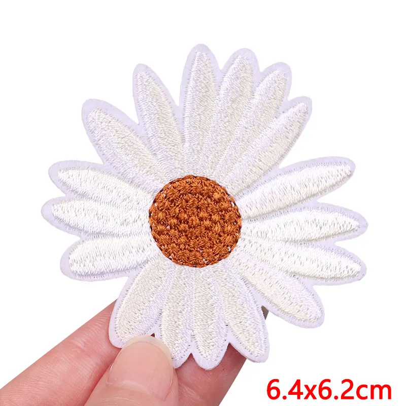 Патчи с маленькой маргариткой патчи цветочной вышивкой для одежды подсолнухами