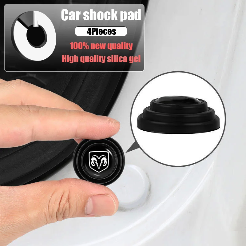 

Car Door Shock Absorber Silicone Pad Sticker for Dodge Charger Ram 1500 2500 Journey Nitro Challenger Durango S98 Accessories