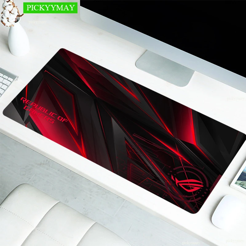 gaming computer mouse pad asus large mouse mat big desk mat non slip rubber base mousepad for laptop pc game waterproof free global shipping