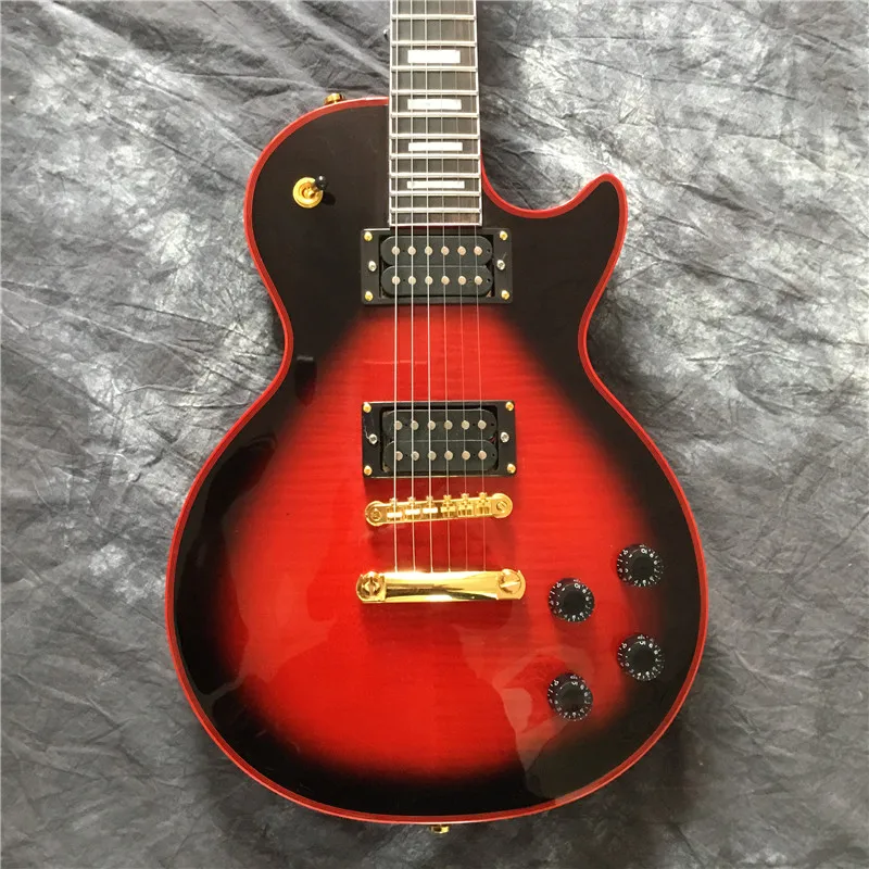 

New Hot shop red electric guitar, high quality silver blast guitar, real photos show that all colors can be customized