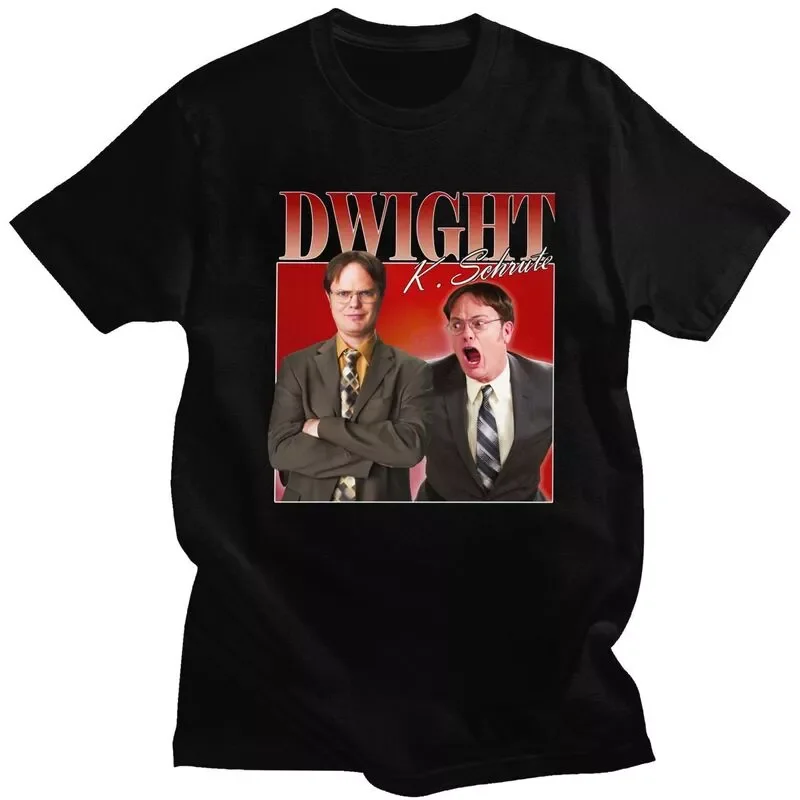 

2022NEW Schrute The Office Homage T Shirt Men Short-Sleeve Michael Scott Jim Mifflin Scranton T-shirt Printed Tee Cotton Tshirt