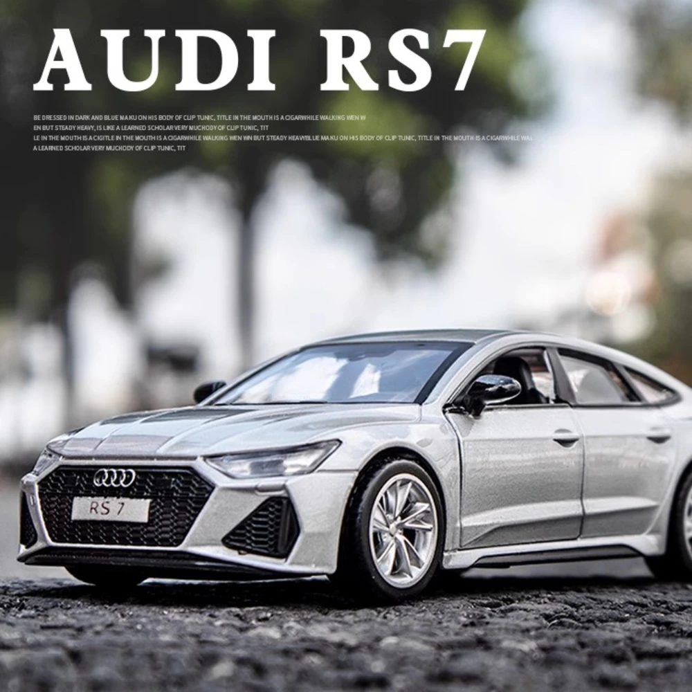 Модель автомобиля RS7 из сплава со звуком подарок ребенку на день рождения игрушка