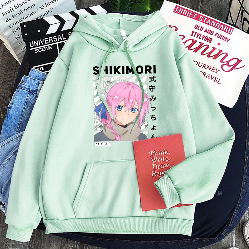 Толстовки Kawaii Shikimori's Not Just a Cutie из аниме уличная одежда в стиле эстетических