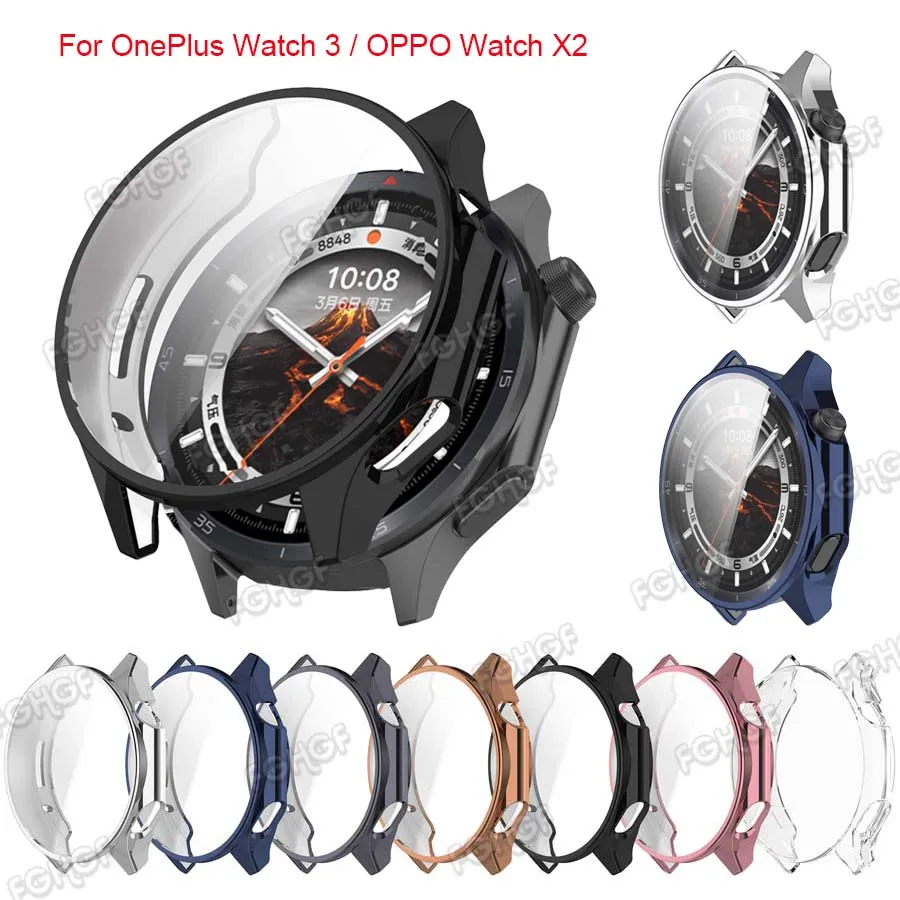 Чехол для OnePlus Watch 3 мягкий универсальный защитный чехол из ТПУ бампер Oppo X2 экрана