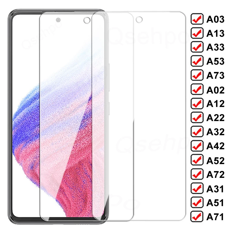 

9D Tempered Glass For Samsung Galaxy A03 Core A13 A33 A53 A73 A31 A51 A71 Screen Protector A02 A12 A22 A32 A42 A52 A72 Glas Film