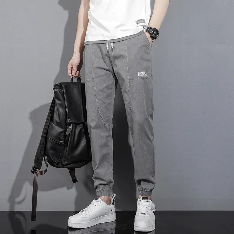 

Jeans Men's Loose Trendy Pants Stretch Harlan Bunch Feet Large Size Men's Youth Sports Pants Casual Pants Skinny Jeans Clothes