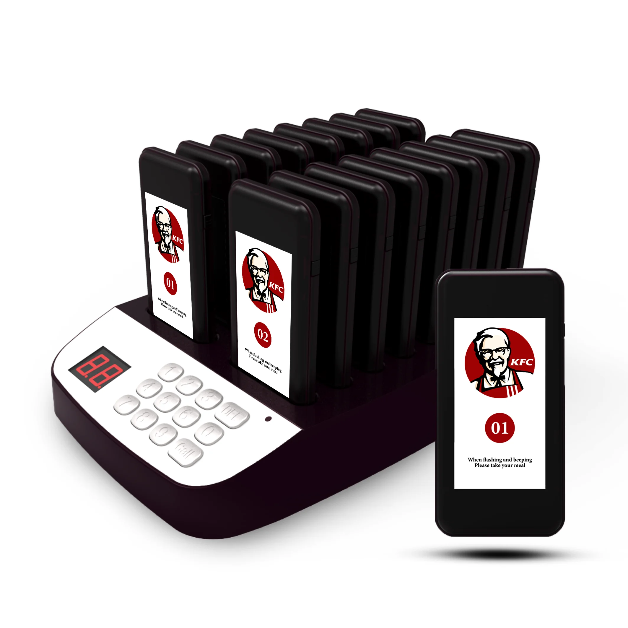 Низкая цена оптовая продажа JT-911 16 подставок зуммер беспроводной звонок