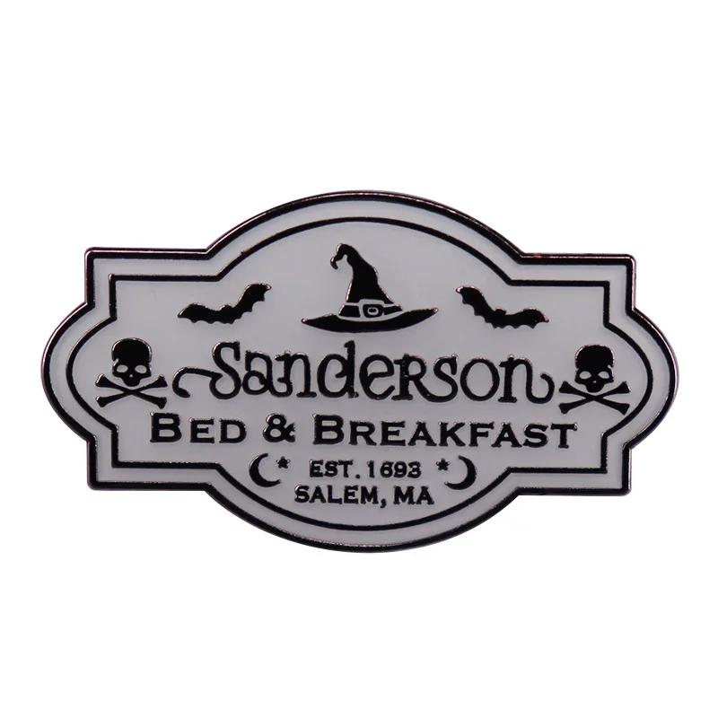 

Брошь ведьма также сумасшедшая, эмалированная брошь Sanderson в стиле Хэллоуина