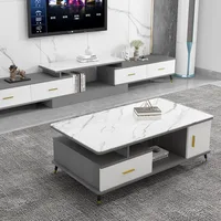 Nordic Coffee Table Luxury Rectangle Modern Coffee Tables Storage Drawers Tv Stand Meubles De Cuisine Furniture Entrance Hall