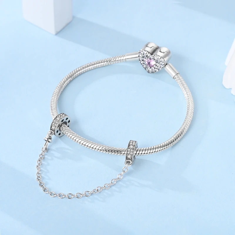 Цепочка Из серебра 100% пробы с драгоценными камнями