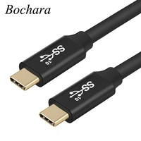 bochara gold plated usb3 2 gen2 type c male to type c male cable 10gbps 4k60hz pd100w 20v 5a fast charge built in ic chipset