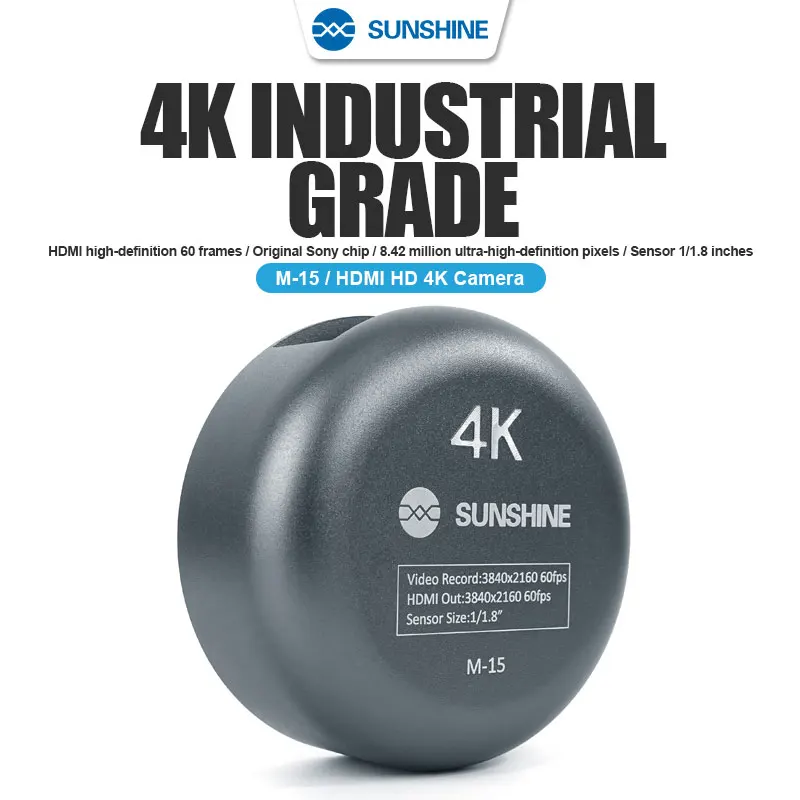 

SUNSHINE M11 M12 M13 M15 M-16 4K тринокулярный микроскоп камера 8,42 миллиона пикселей HDMI HD камера для телефона