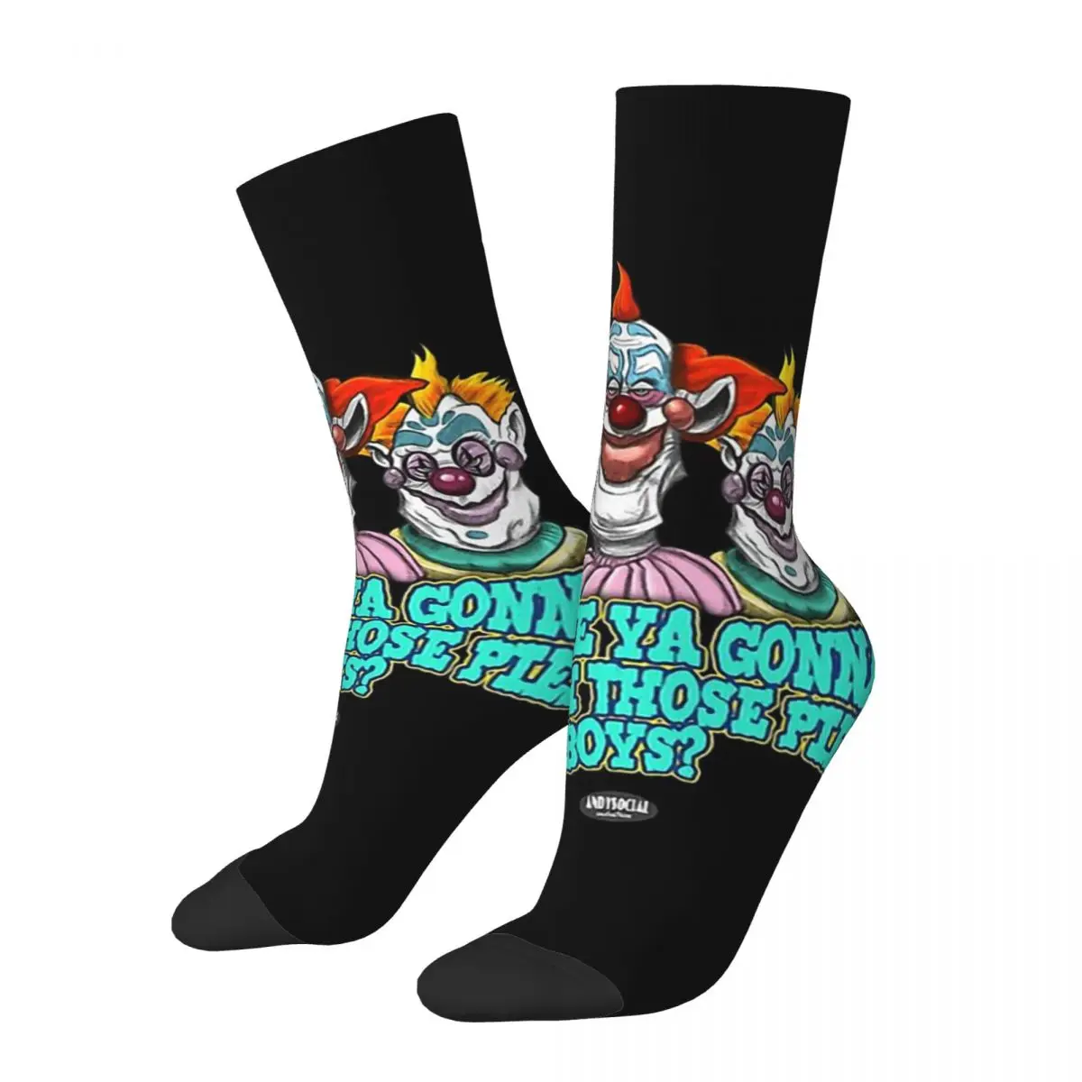 Killer Klowns классические Klowns унисекс Зимние носки велосипедные счастливые носки уличный стиль сумасшедшие носки