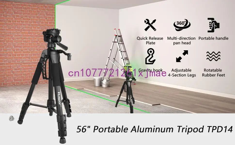 Huepar вращающийся TPD14 с пузырьковым уровнем винтовое крепление 1/4 дюйма 5/8