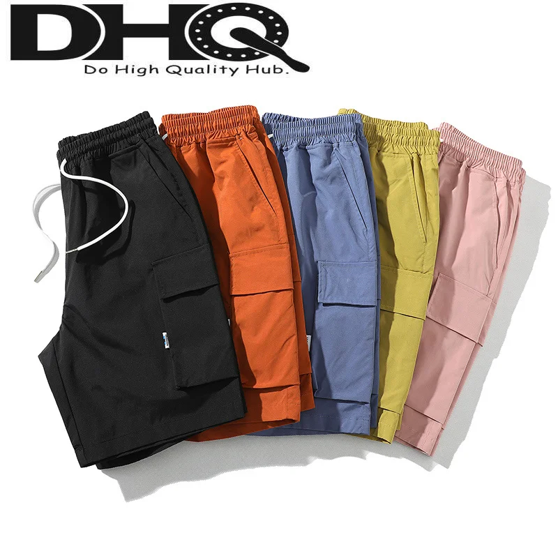 

Casual Cargo Drawstring Shorts Elastic Pants Premium Mens Waist Relaxed 2023 Summer Japan Style Outdoor Shorts with Pockets