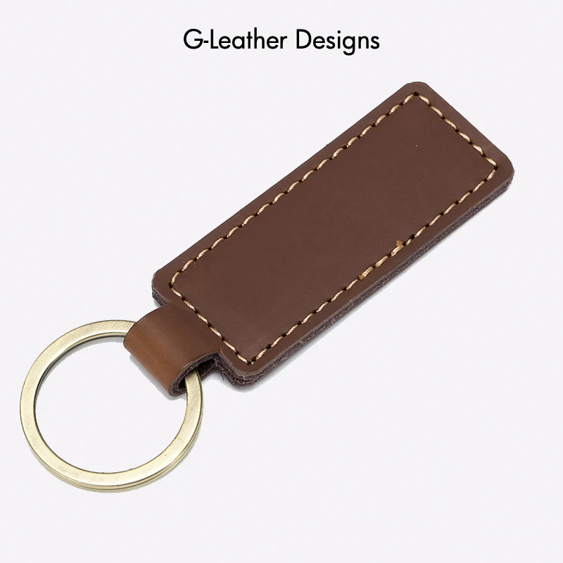 

Vintage Leather KeyChain Car Key Chain Small Gift Free Customized Initials Name