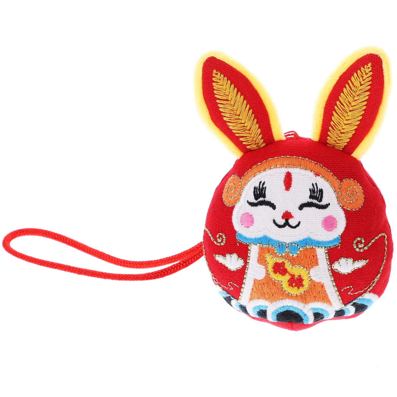 

Rabbit Toy Stuffed Year Plush Chinese Mascot The Bunny New Animal Lovely Hanging Ornament Tree Decorations
