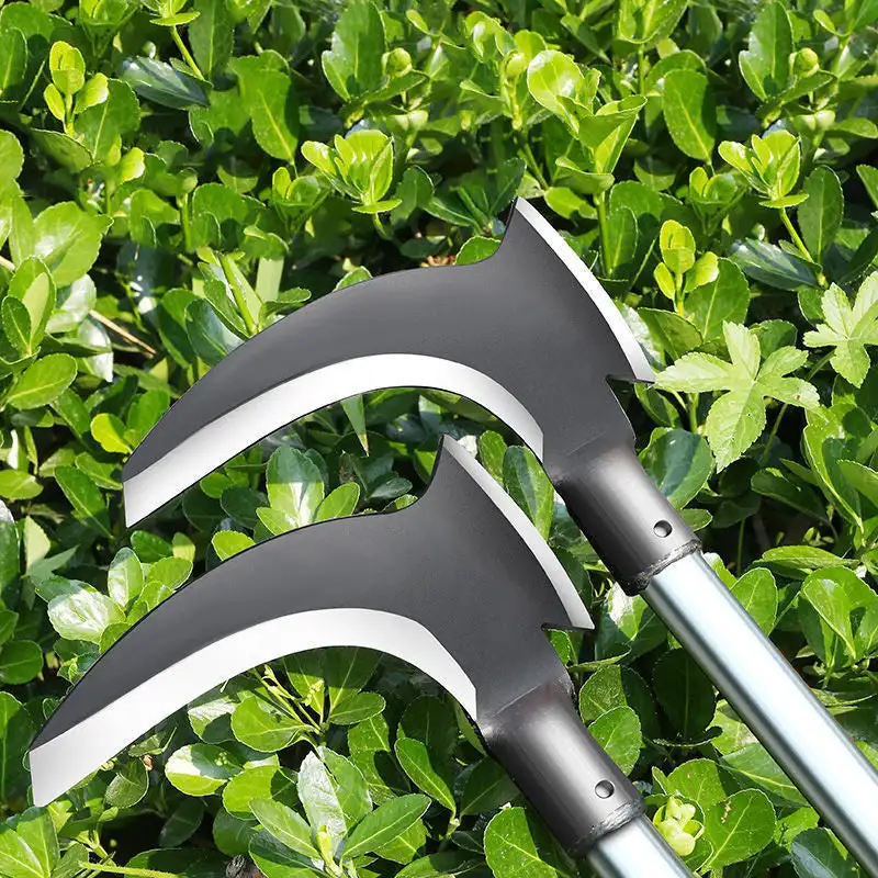 

1PC High Manganese Steel Double Head Scythe Handheld Gardening Weeding Grass Sickle Farming Weeding Agricultural Tools