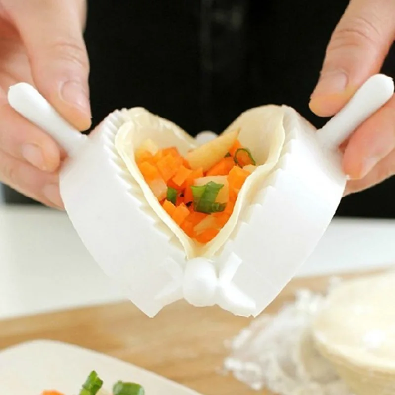

3pcs DIY Plastic Easy Jiaozi Maker Tool Kitchen Dumpling Machine Dough Press Gadget for Cooking Dumpling Kitchen Accessories