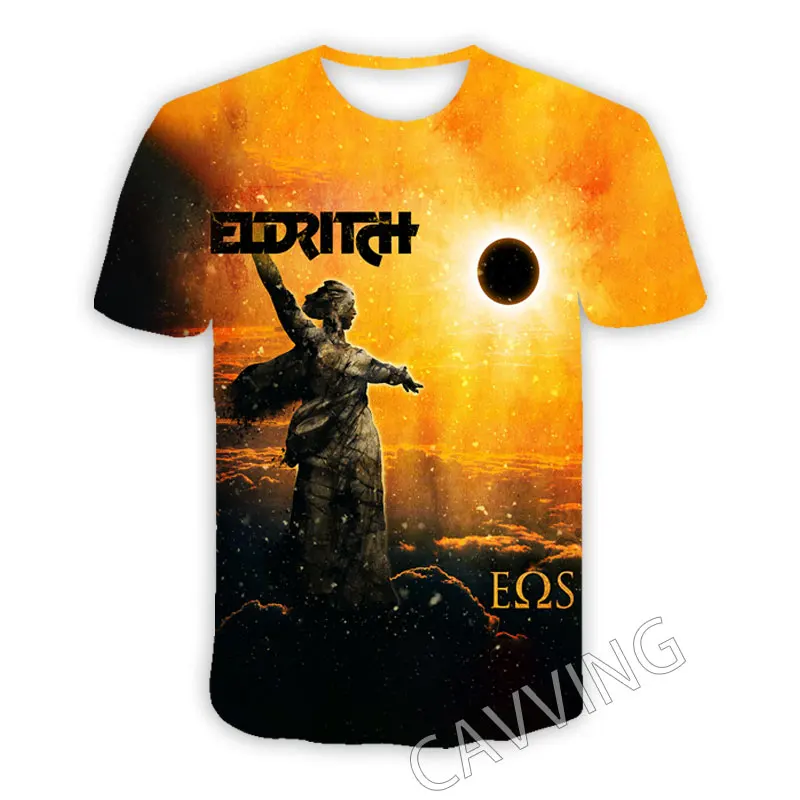 Новые модные женские/мужские футболки с 3D принтом ELDRITCH-Rock повседневные в стиле