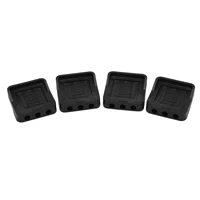 bed furniture risers rubber anti vibration pads square risers stabilizer pedestal for sofa desk fridge dryer supports
