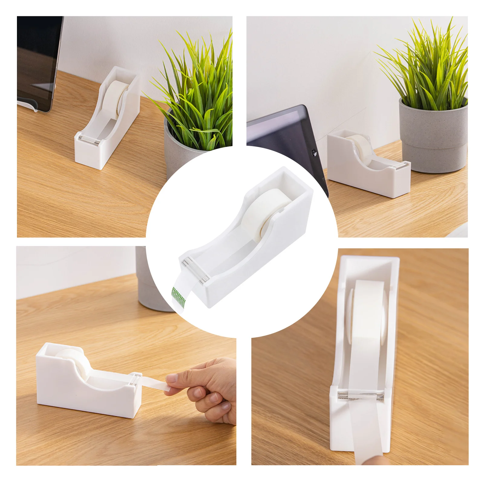 

1 Set Premium Desktop Tape Dispenser Non-Skid Base Tape Tape Seat