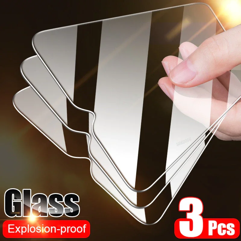 

3Pcs Protective Glass Tempered Glass For Huawei P30 P40 Lite P20 P Smart 2019 Screen Protector on Mate Honor 30 20 10 Lite 8X 9X