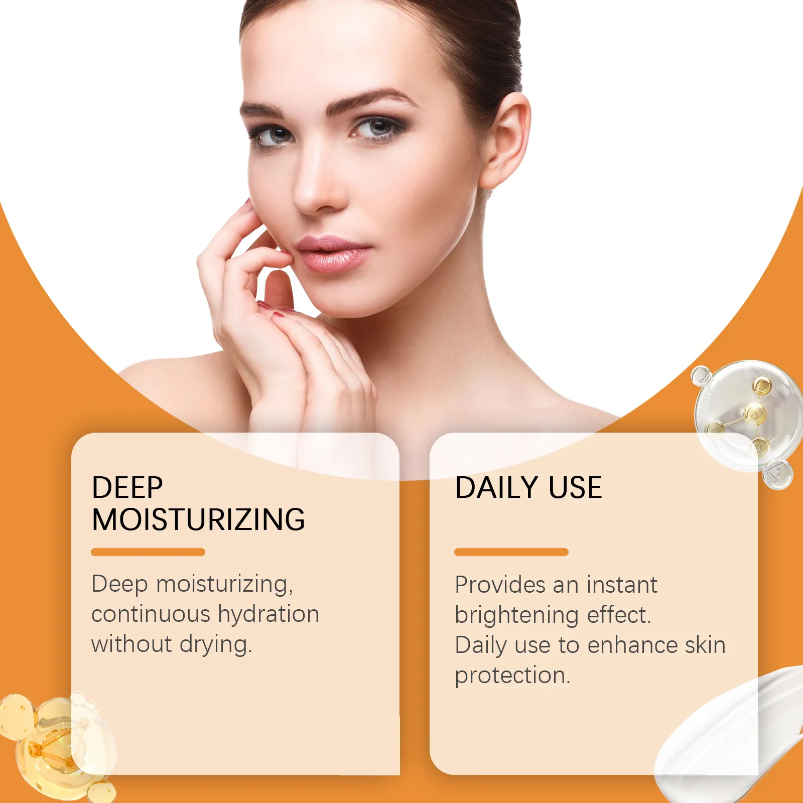 Солнцезащитный крем с гиалуроновой кислотой SPF50 + стойкий увлажняющий освежающий