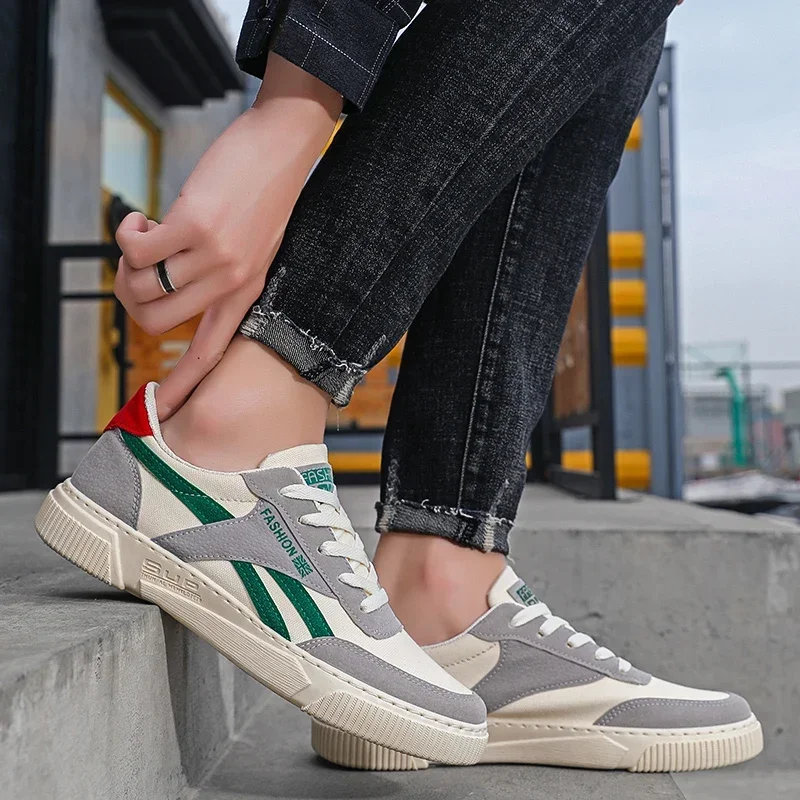 Дышащие парусиновые теннисные туфли для мужчин YUYIN HD06-2 повседневные кроссовки на