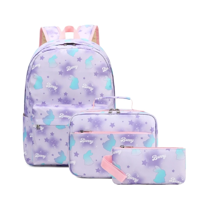 

3 Piece School Backpack Book Bag Set with Print for Students Who Want to Stay Organized and Stylish
