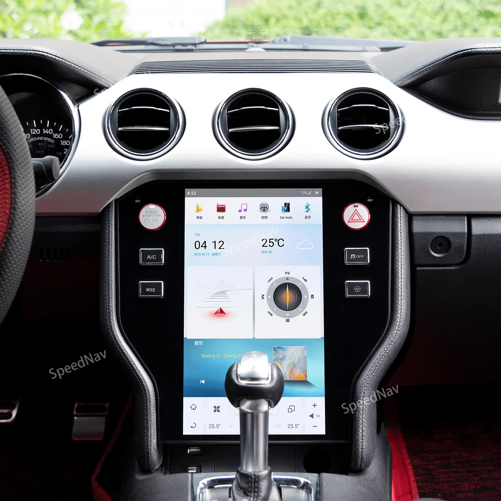 Автомобильный мультимедийный плеер для Ford Mustang GT320 GT500 2015-2021 Android 13 радио стерео