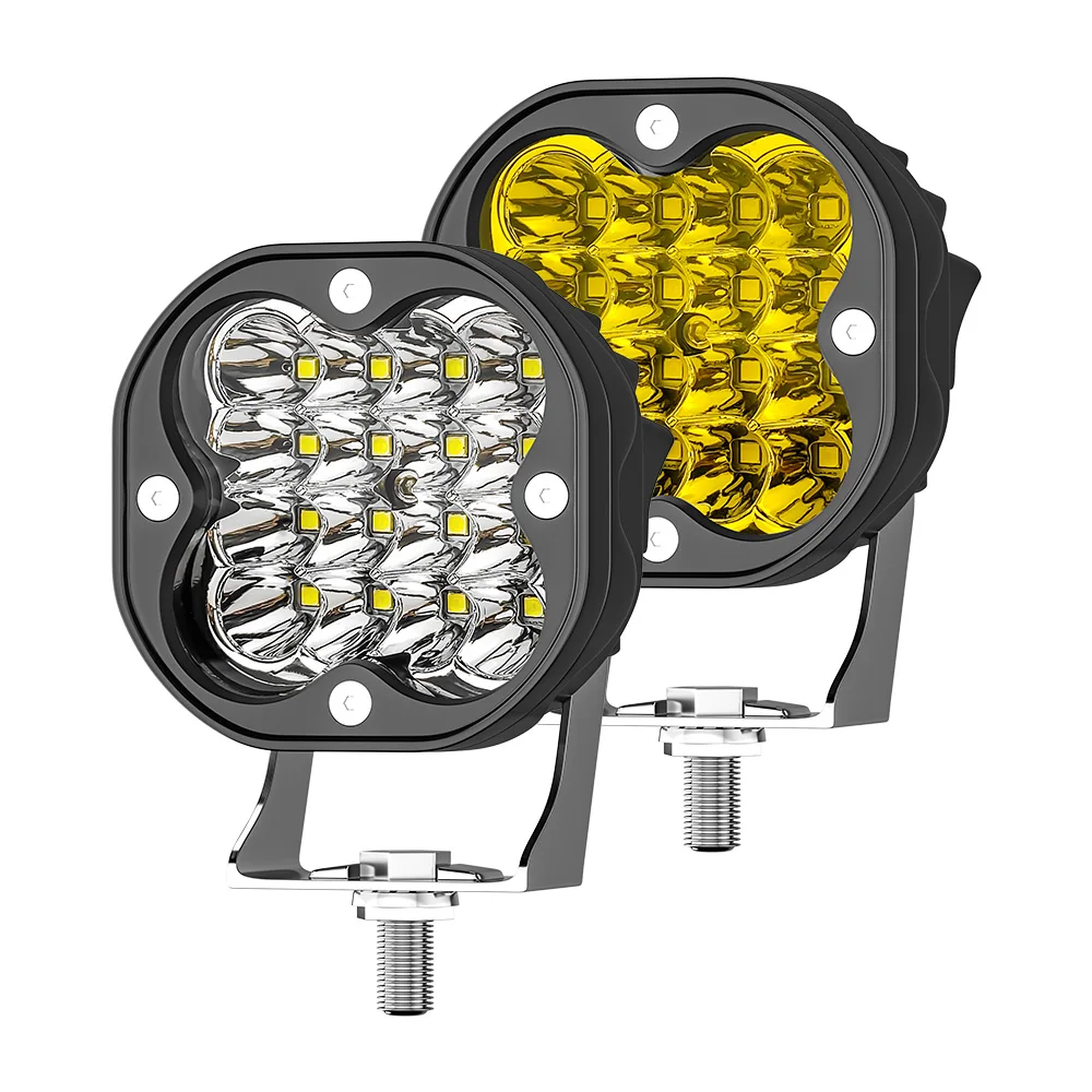 

DXZ 2 шт. 3 дюйма 12 В/24 В 4x4 автомобильные рабочие фары 48 Вт 16SMD светодиодный ные передние фары ATV внедорожник фонасветильник для внедорожника мо...