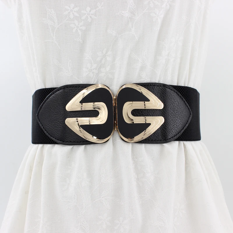 

GOOWAIL Western Trend Elegant Women's Luxury Party Dress High Waist Girdle Wide Elastic Waistband For Young Ladies Cummerbund