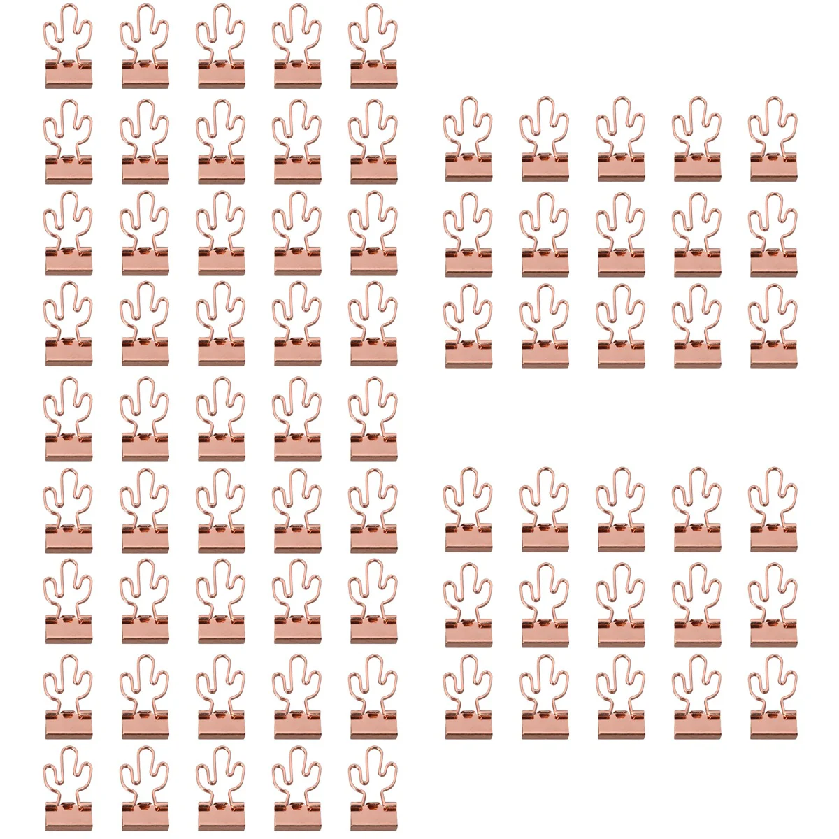 

75 шт., красивые офисные крепежные зажимы под розовое золото