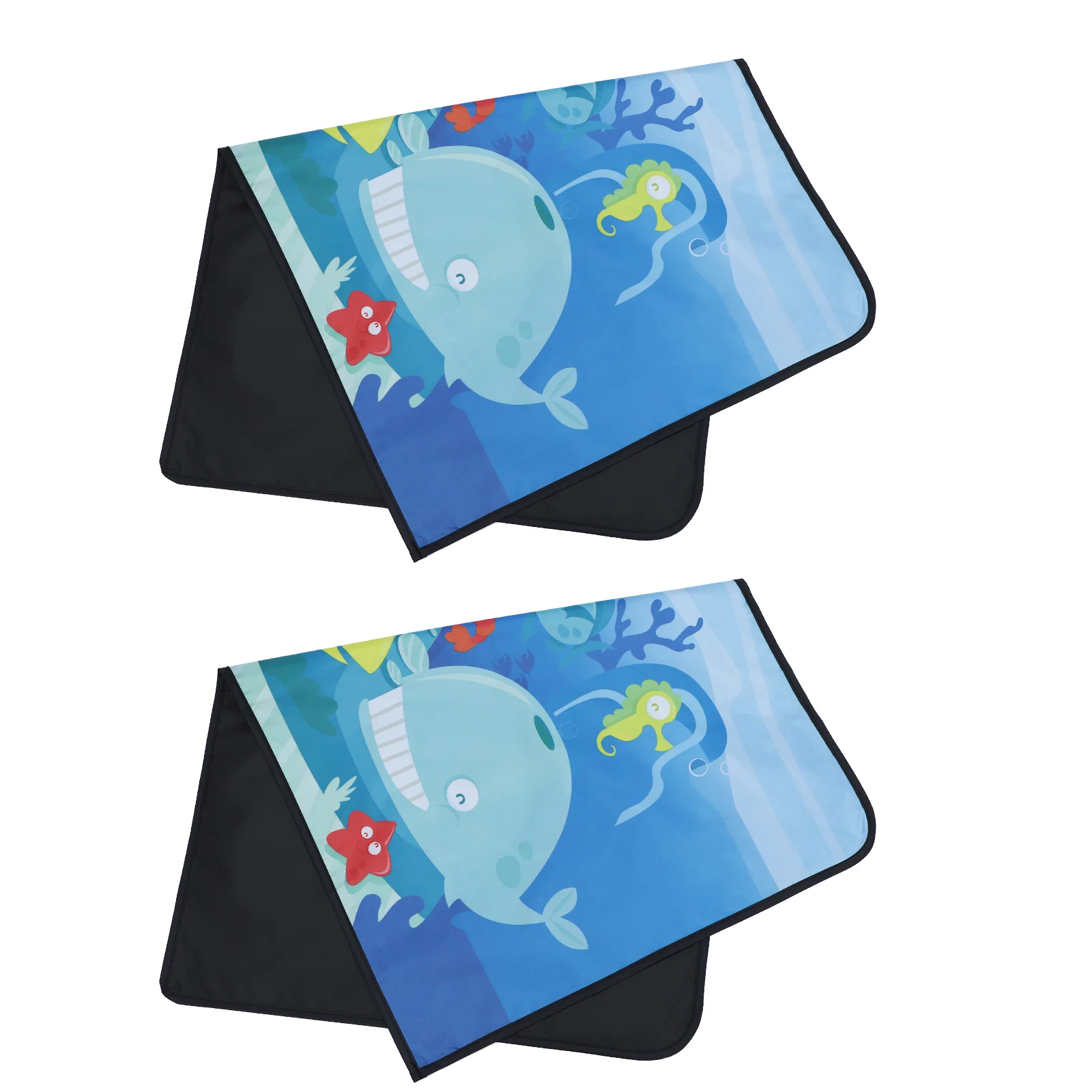 

2Pcs Magnetic Car Side Window Sunshade Curtains Double Layer Flexible Sun Shades