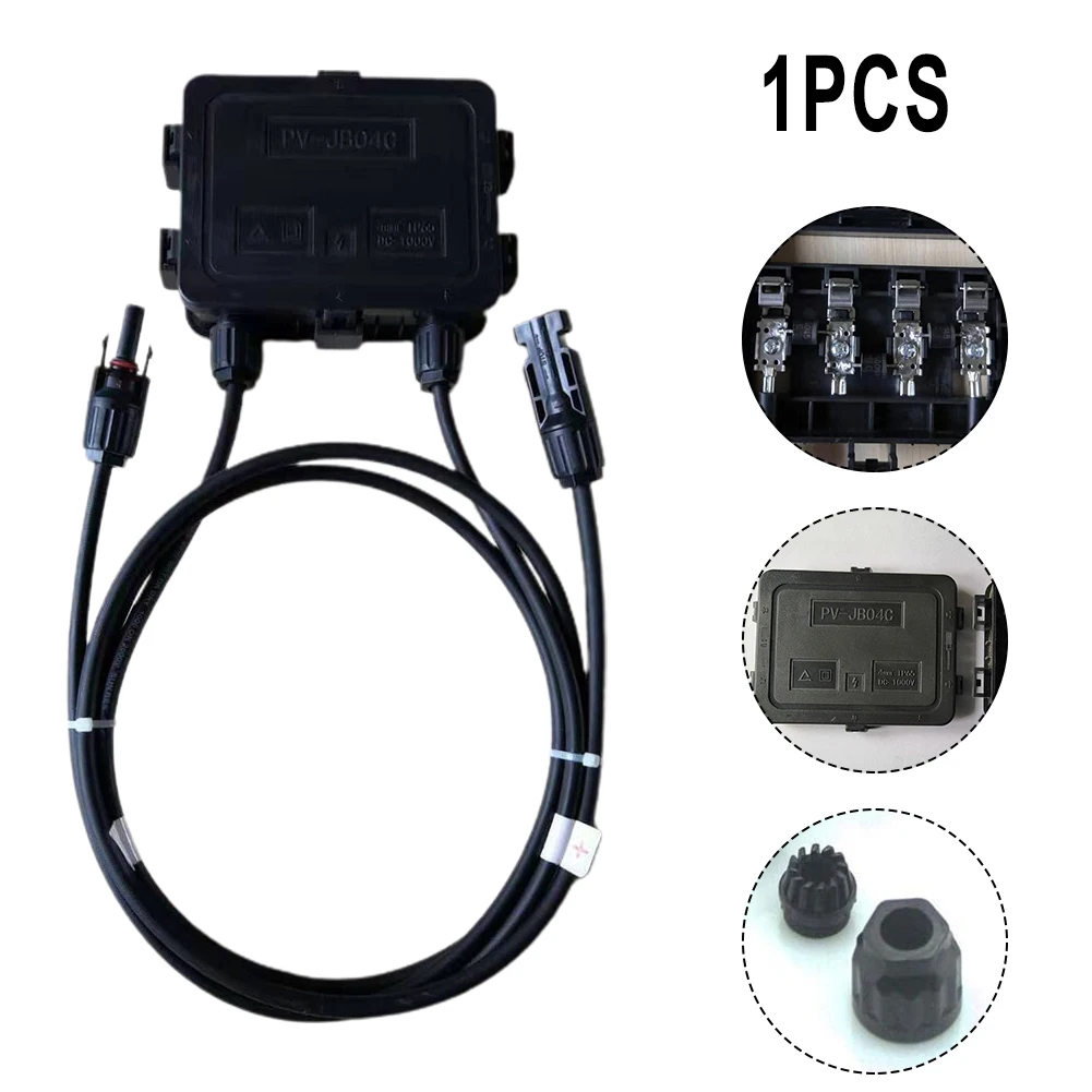 

Solar PV Junction Box Connector Accessories 12AWG Wire Anti-islanding Protection Carbon Fiber Photovoltaic 180W-300W