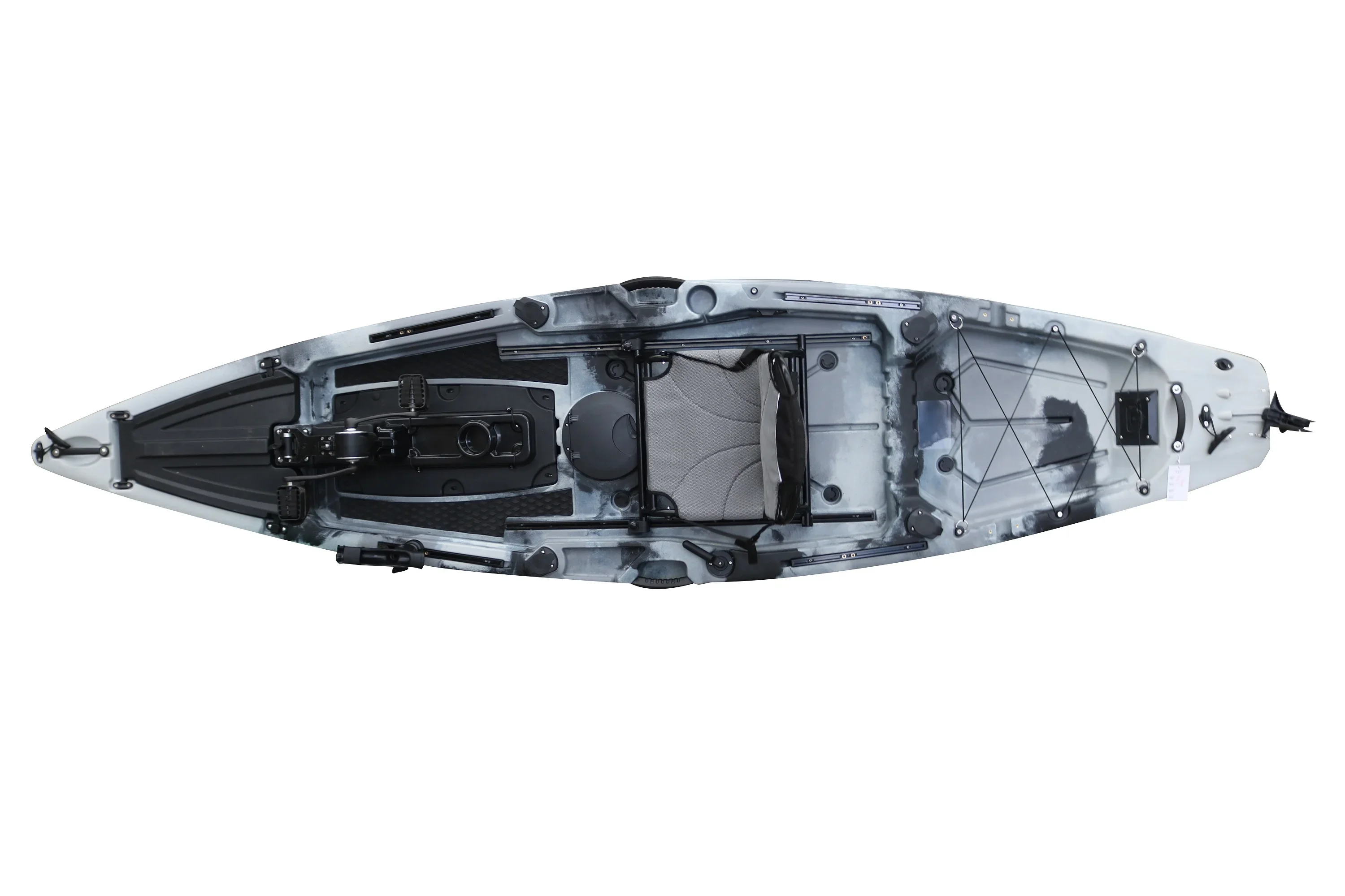 Сертифицированный CE уникальный дизайн лучший рыболовный каяк с педалью 12 футов