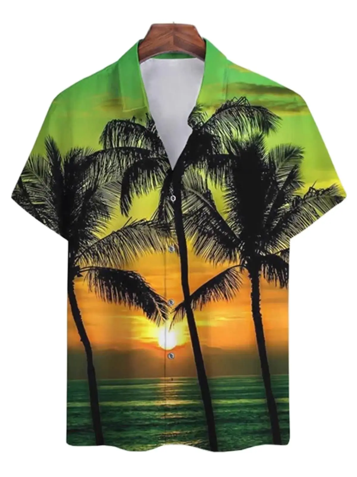 

2022Men's Shirt Casual Hawaiian Pattern Short Sleeve Tops Hip Hop Street Beach Party Men's Shirt Men's Clothing Shirt Men Summer