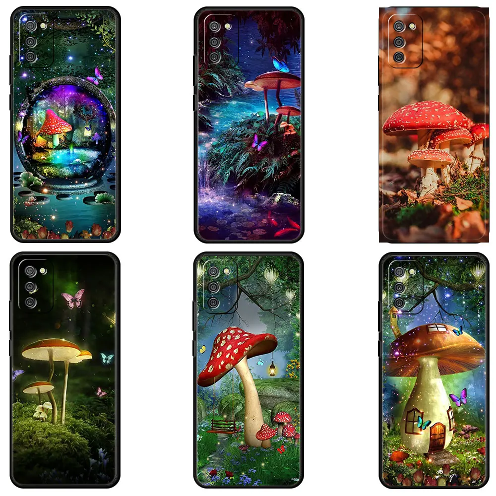 

Case for samsung a51 a52 a12 a51 a71 a32 a52s a02 a02s a03 a11 a13 Cover a21s a41 a72 a22 Coque Cottagecore Dreamlike Mushroom