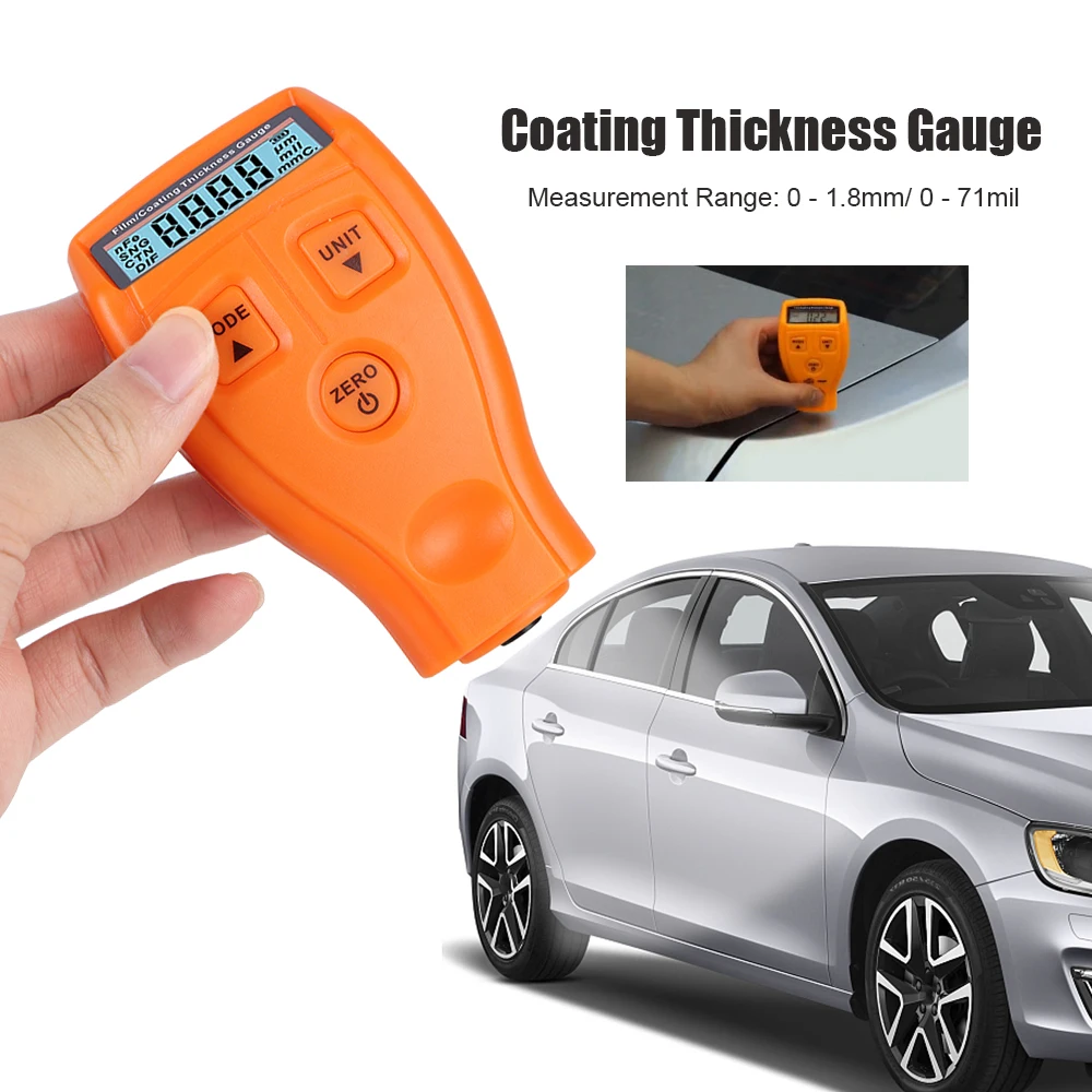 

Car Film Coating Thickness Gauge Meter Coating Tester With Backlight GM200 Automotive Paint Thickness Tester Manual Paint Tool