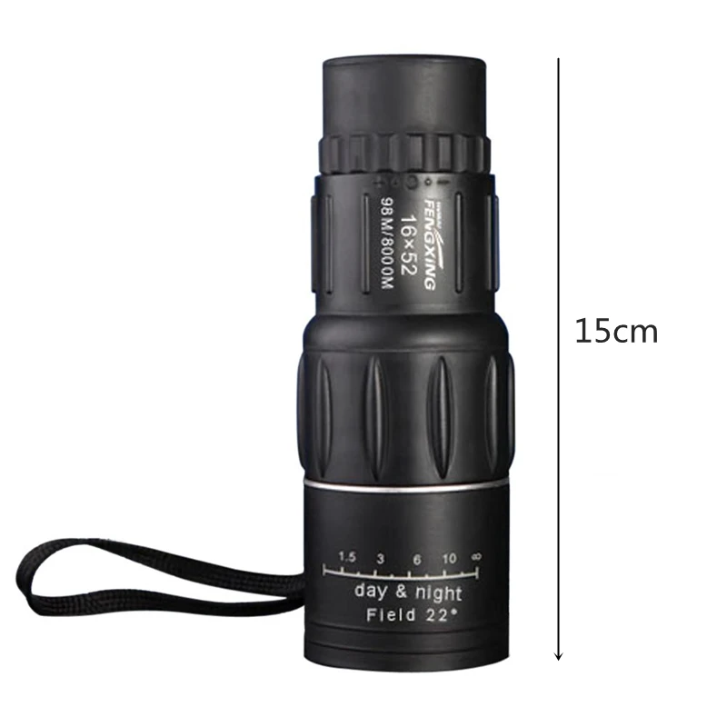 

Monocular 16X52 High Magnification Non-infrared Low Light Night Vision Double Focusing System Suitable for Tourist Fishing Tools
